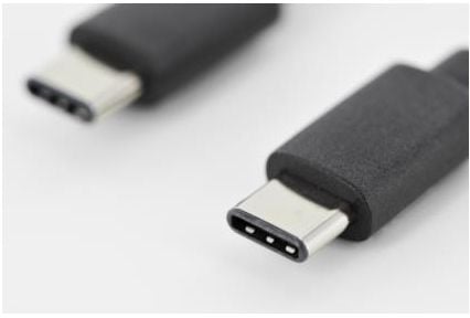 ASSMANN - USB-kabel - USB-C (hann) til USB-C (hann) - USB 2.0 - 1.8 m - formstøpt - svart