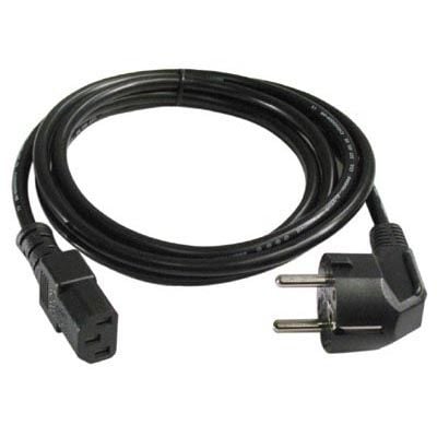 DELTACO DEL-109AA - Johdinsarja - Europlug (han) lige til IEC 60320 C7 lige - AC 250 V - 2.5 A - 1 m - lajiteltu