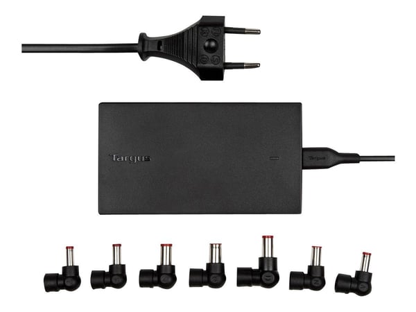 Targus - Verkkolaitesovitin - AC 100-240 V - 90 Watt - lähtöliitännät: 2 - Eurooppa - musta - B2B