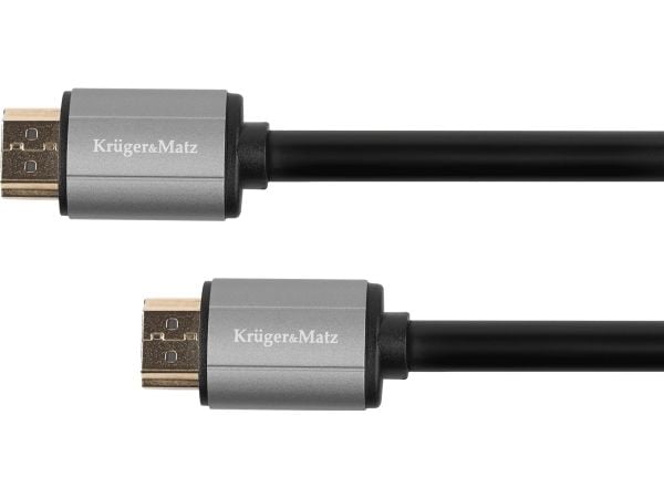 Kruger &amp; Matz HDMI-kaapeli - HDMI 10m hopea (5061)
