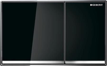 Betjeningsplade Omega 60, sort glas