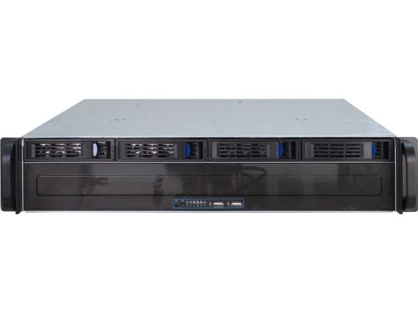 Inter-Tech IPC 2U-2404L - Rackmonterbar 2U - micro ATX - SATA/SAS - hot-swap - ingen strømforsyning (ATX) - USB