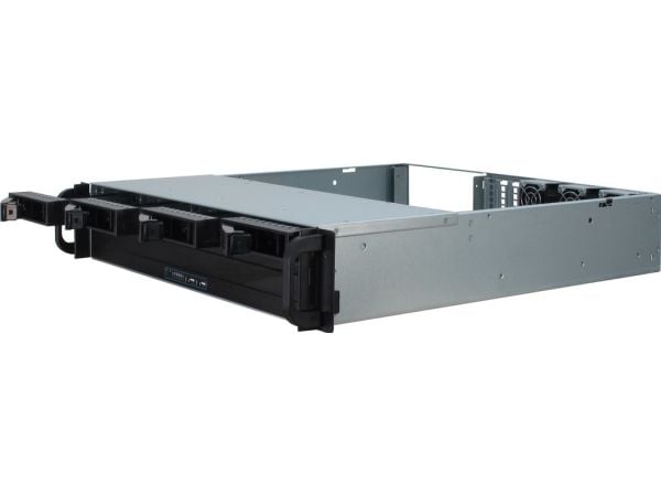 Inter-Tech IPC 2U-2404L - Rackmonterbar 2U - micro ATX - SATA/SAS - hot-swap - ingen strømforsyning (ATX) - USB