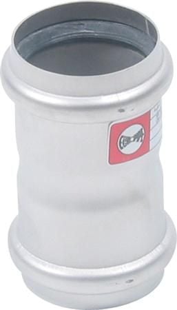 Blücher dobb.stikmf.50mm - m.O-ring AISI 316L.Syrefast stål