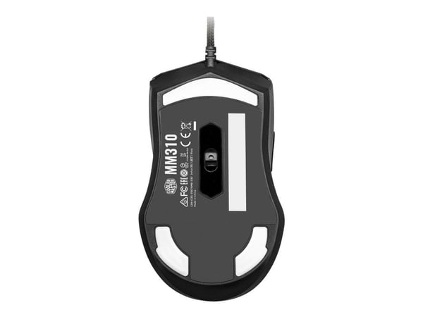 Cooler Master MM310 - Mus - høyrehendt - 6 knapper - kablet - USB - svart