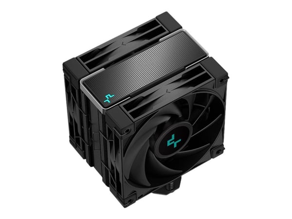 Deepcool AK400 ZERO DARK PLUS - Prosessorkjøler - (for: LGA1155, LGA1150, LGA1151, AM4, LGA1200, LGA1700, AM5) - 120 mm - svart
