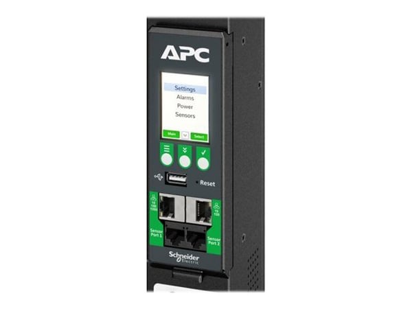 APC NetShelter Rack PDU Advanced - Strømfordelerenhet (kan monteres i rack) - svitsjet - AC 415 V - 8.6 kW - 8600 VA - 3-faset - Ethernet 10/100/10...