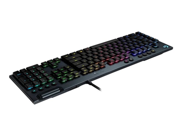 Logitech G G815 - Tastatur - bakgrunnsbelyst - USB - QWERTY - Nordisk (dansk/finsk/norsk/svensk) - tastsvitsj: GL Tactile - hvit