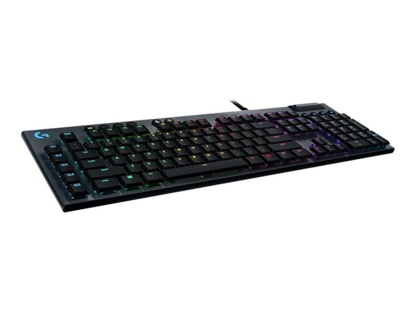 Logitech G G815 - Tastatur - bakgrunnsbelyst - USB - QWERTY - Nordisk (dansk/finsk/norsk/svensk) - tastsvitsj: GL Tactile - hvit