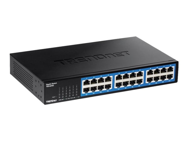 TRENDnet TEG S25D - Switch - 24 x 10/100/1000 - stasjonær, rackmonterbar - TAA-samsvar