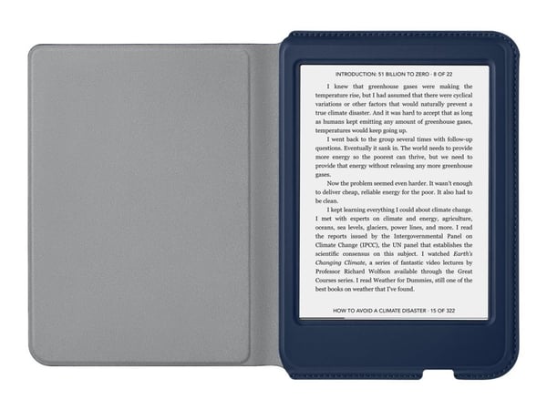 Rakuten Kobo Clara 2E Basic SleepCover, Folio-kotelo, Sininen, Kobo, 15,2 cm (6"), Polyesteri, Clara 2E