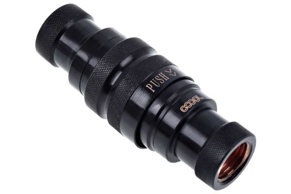 Alphacool Eiszapfen Connector Series Quick Release Connector Kit - Armatur for væskekjølesystem - mørkesvart