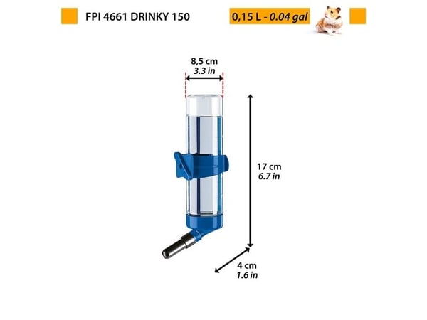 Ferplast automatisk drikkeflaske SMALL 150 ml