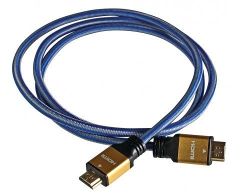 iBOX HD04 - HDMI-kabel - HDMI hann til HDMI hann - 1.5 m - blå - 4K-støtte