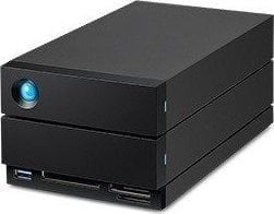 LaCie 2big Dock STLG20000400 - Harddiskarray - 20 TB - 2 brønner (SATA-600) - HDD 10 TB x 2 - Thunderbolt 4, USB 3.2 Gen 2 (ekstern) - med 5-års Re...