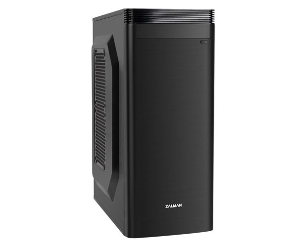 Zalman T5 - Tower - micro ATX - ingen strømforsyning (ATX12V) - børstet aluminiumssvart - USB/lyd