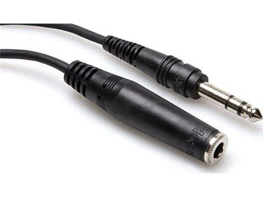 Hosa Technology HPE-325, 6.35mm, Hankjønn, 6.35mm TRS, Hunkjønn, 7,62 m, Sort