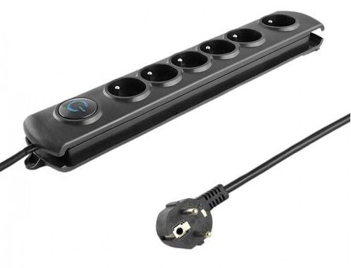 Qoltec 50111, 6 AC-pistorasia(a), Tyyppi E, 230 V, 50 Hz, 16 A, 3680 W