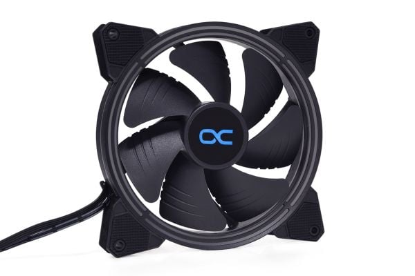Alphacool 24807, Vifte, 14 cm, 600 RPM, 1500 RPM, 71 m³/t, Sort