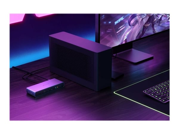 Targus HyperDrive - Dockningsstation - USB-C / Thunderbolt 4 - HDMI - 1GbE, 2.5GbE