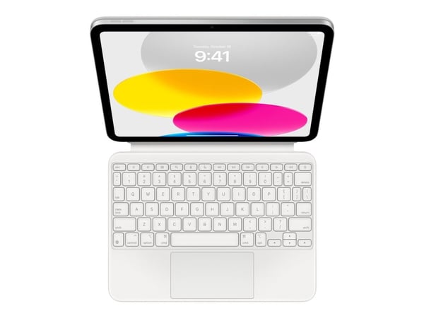 Apple Magic Keyboard Folio - Tastatur og folioveske - med styrepute - Apple Smart connector - QWERTY - Russisk - for iPad Wi-Fi (10. generasjon)