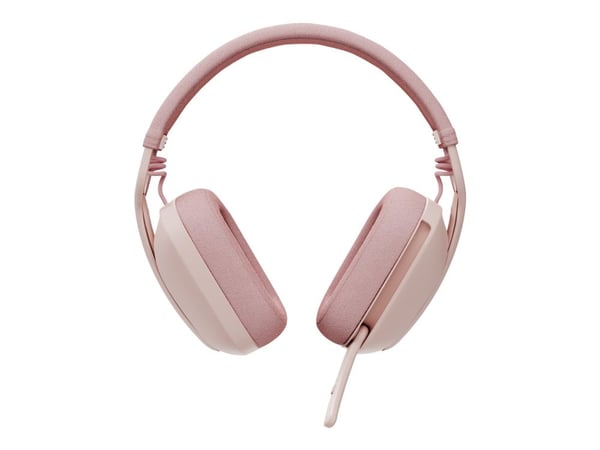 Logitech Zone Vibe 100 - Hodesett - full størrelse - Bluetooth - trådløs - rosa