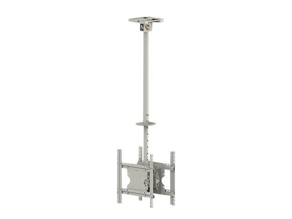 Multibrackets M Public 3000 - Monteringssett (takmontering) - rygg mot rygg - for 2 LCD/plasma-paneler - medium - stål - hvit, RAL 9016 - skjermstø...