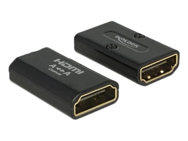Delock - HDMI-kobling - HDMI hun til HDMI hun - sort - 4K-tuki