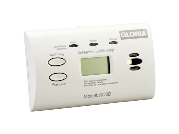 Gloria 002518.0571 Karbonmonoksiddetektor batteridrevet detekterer karbonmonoksid (002518.0571)