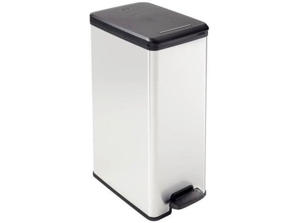 Curver DECO Bin 240640 søppelbøtte 40 l sølv/svart 250 x 610 x 420 mm