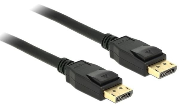 Delock - DisplayPort-kabel - DisplayPort (hann) til DisplayPort (hann) - 5 m - låst - svart