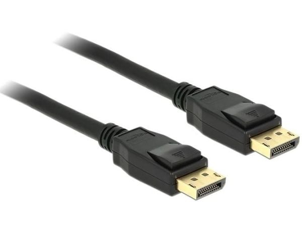 Delock - DisplayPort-kabel - DisplayPort (hann) til DisplayPort (hann) - 1 m - låst - svart