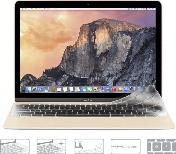 Moshi ClearGuard, Gjennomsiktig, Retina MacBook, Termoplastisk uretan, 30,5 cm (12"), 275 mm, 104 mm