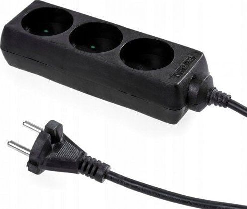 Plastrol 3-pistorasia b/u jatkojohto 10A 5m valkoinen PS-360 (W-97473)