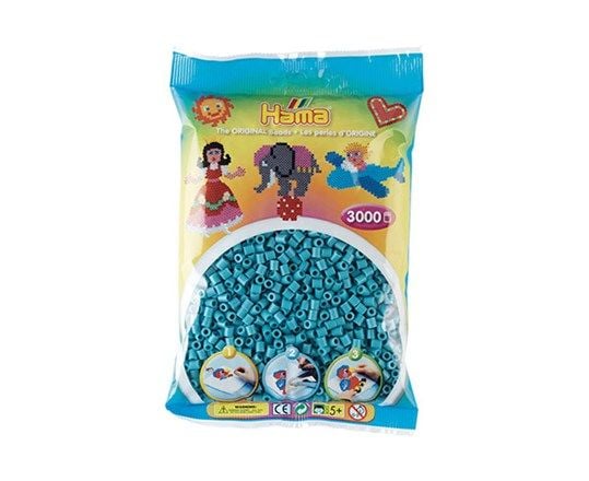 Revell Hama midi perler 3000 stk turkis
