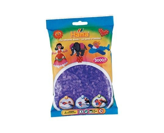 Hama Beads 201-74, Lilac, Rørperle, 3000 stykker