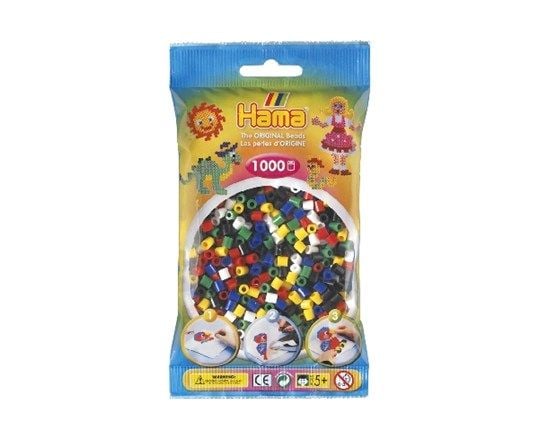 Revell Hama midi perler korall, 1000 stk 6 farger mix