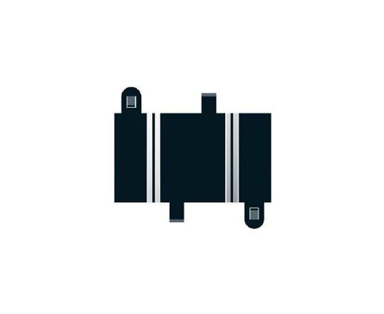 Quarter straight 87 mm (2 stk./pose)