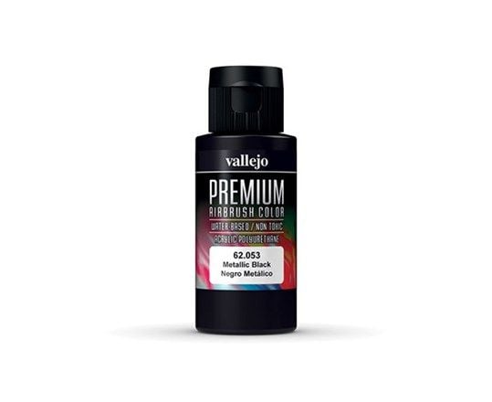 Vallejo 62.053, Sort, Metallisk, Flaske