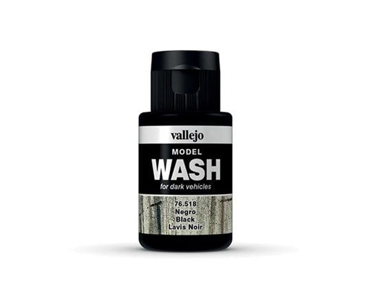 Vallejo 76.518, Svart, Akrylfärg, 35 ml, 1 styck