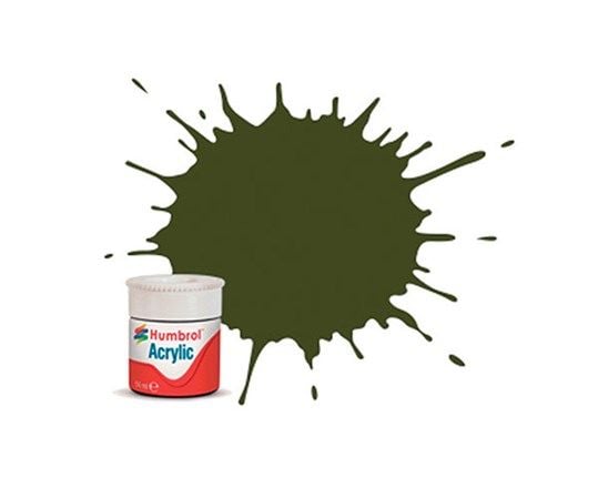 Akrylmaling olive drab 14 ml - matt - erstattet