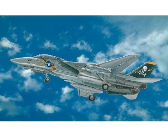 Italeri F - 14 A Tomcat, Monteringssett, 1:48, F-14, Militært luftfartøy, Grå, USA