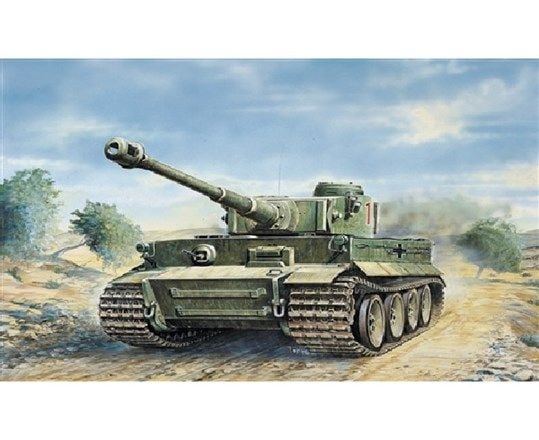 Italeri Tiger I Ausf. E/H1, Tank model, Monteringssett, 1:35, Tiger I Ausf. E/H1, Alle kjønn, Plast Italeri Tiger I Ausf. E/H1, Tank model, Monteringssett, 1:35, Tiger I Ausf. E/H1, Alle kjønn, Plast