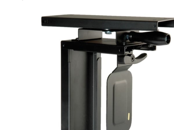 ROLINE 17.03.1131, Skrivebordsmontert CPU-holder, 10 kg, Svart, Stål, 10 cm, 35,8 cm