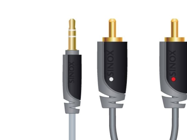 Sinox Plus+ - Audiokapeli - stereo mini-jackstik han til RCA x 2 han - 10 m