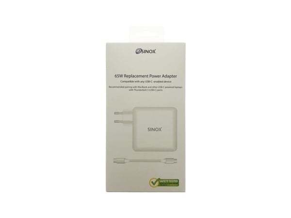 Sinox MagSafe, Innendørs, AC, 20 V, 1 m, Hvit