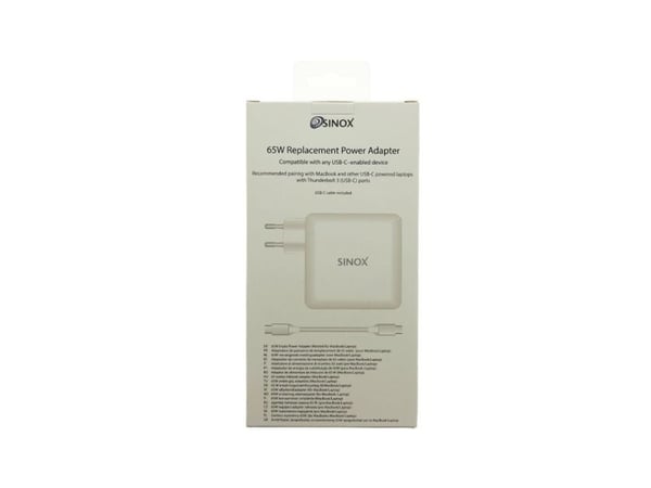 Sinox MagSafe, Innendørs, AC, 20 V, 1 m, Hvit