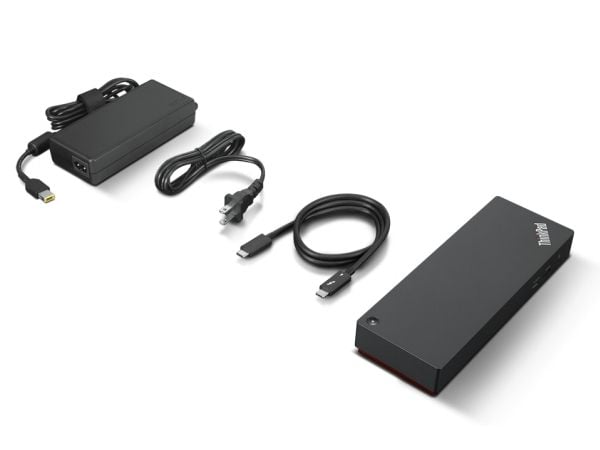 Lenovo ThinkPad Universal Thunderbolt 4 Dock - Dokkingstasjon - Thunderbolt 4 - HDMI, 2 x DP - 1GbE - 135 watt - Italia, Chile - for ThinkPad E14 G...