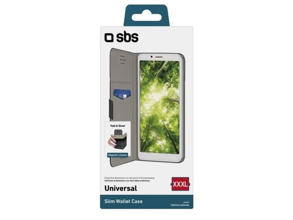 SBS TEBOOKSLIMUN68K, Folio, Universell, 17,3 cm (6.8"), Sort