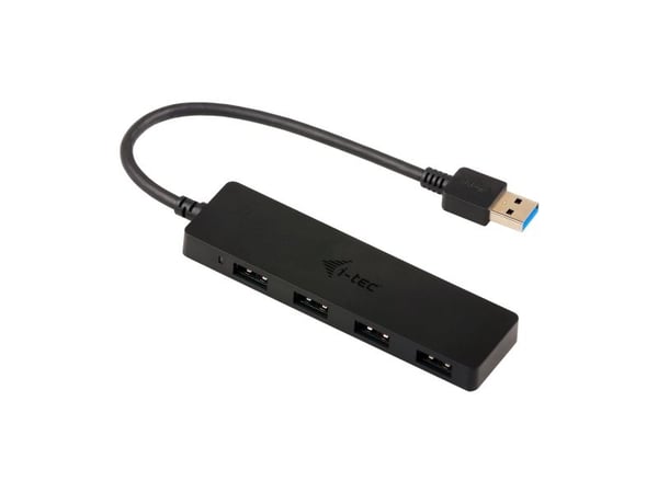 i-tec Advance U3HUB404, USB 3.2 Gen 1 (3.1 Gen 1) Type-A, USB 3.2 Gen 1 (3.1 Gen 1) Type-A, 5000 Mbit/s, Musta, 0,2 m, USB